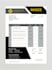 design modern style invoice, order form, rate list, receipt
