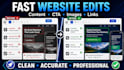 edit and update your wordpress or wix website