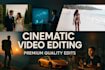 do premium quality  mind blowing cinematic video editing