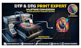 create dtf dtg halftone print ready t shirt design with color separation
