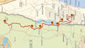 create travel map route animation and point your location