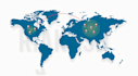 create map animation with text and icon