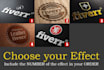 make your 2d logo look like 3d engraved wood
