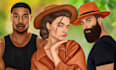 draw your amazing cartoon portrait from your photo