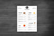 do restaurant food business card, menu, price list
