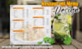 design creative restaurant flyer and food menu