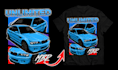 draw a vector tracing car for t shirt design