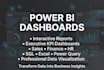 build power bi dashboards with interactive KPI reports and data visualization