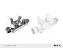 create a symmetrical mechanical illustration