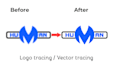 vectorize logo, vector tracing, image to vector
