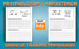 make custom cursive handwriting tracing workbook for KDP