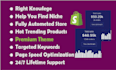 create, launch and manage shopify dropshipping store