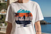 do beach summer t shirt design