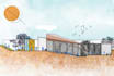 render architectural drawings elevation and section