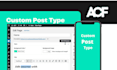 custom post type using elementor pro and advanced custom fields