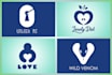 design negative space logo in a creative way