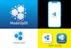 design clean modern mobile app logo or app icon