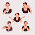 draw custom cartoon stickers for telegram or business