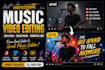edit cinematic music videos and add synced lyrics professionally