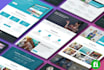 create a responsive landing page website,one page website
