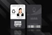 design professional id card or identity