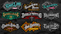 make elegant logo tattoo or vintage lettering custom brand