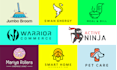 design flat unique minimal logo in 24hrs