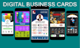 design interactive clickable PDF digital business card