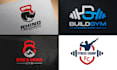 do a modern health, gym and fitness logo design