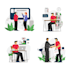 design flat vector illustration for web and mobile UI