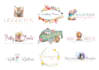 design a watercolor or vintage logo design for your business