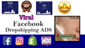 create dropshipping video ad shopify ads for facebook instagram