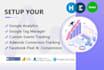 setup and fix google analytics, tag manager, facebook pixel