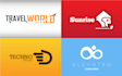 design flat minimalist logo and versatile