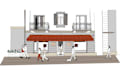 custom city skyline or building line art illustration from your photo