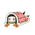 do cartoon animation, chibi, anime, loop, logo in gif  video