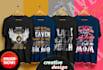 provide creative and trendy t shirt design