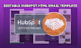 code and design hubspot responsive email template and landing page