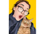draw a cartoon potrait of you and your pet