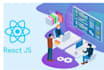 develop or modify frontend of your web app in reactjs