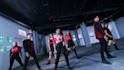dancing with group using music as you like in 4k