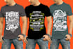 do custom based graphic t shirt design and t shirt illustration