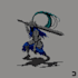 create a pixel art based on your description and references