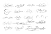 do handwriting scripted signature cursive autograph logo