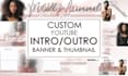 create unique youtube intro and outro, banner and thumbnail