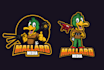 do modern cartoon, character, and mascot logo design