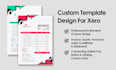design custom and branded invoice template for xero