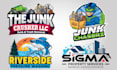design junk removal and pressure washing logo