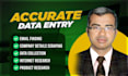 do excel data entry, web research, typing and copy paste job