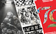 create modern digital collage art for music covers, posters or social media